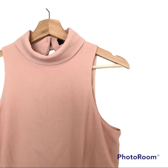 Lulus Blush Pink Fit and Flare Mini Dress | Choker Collar | Open Back - Picture 4 of 16